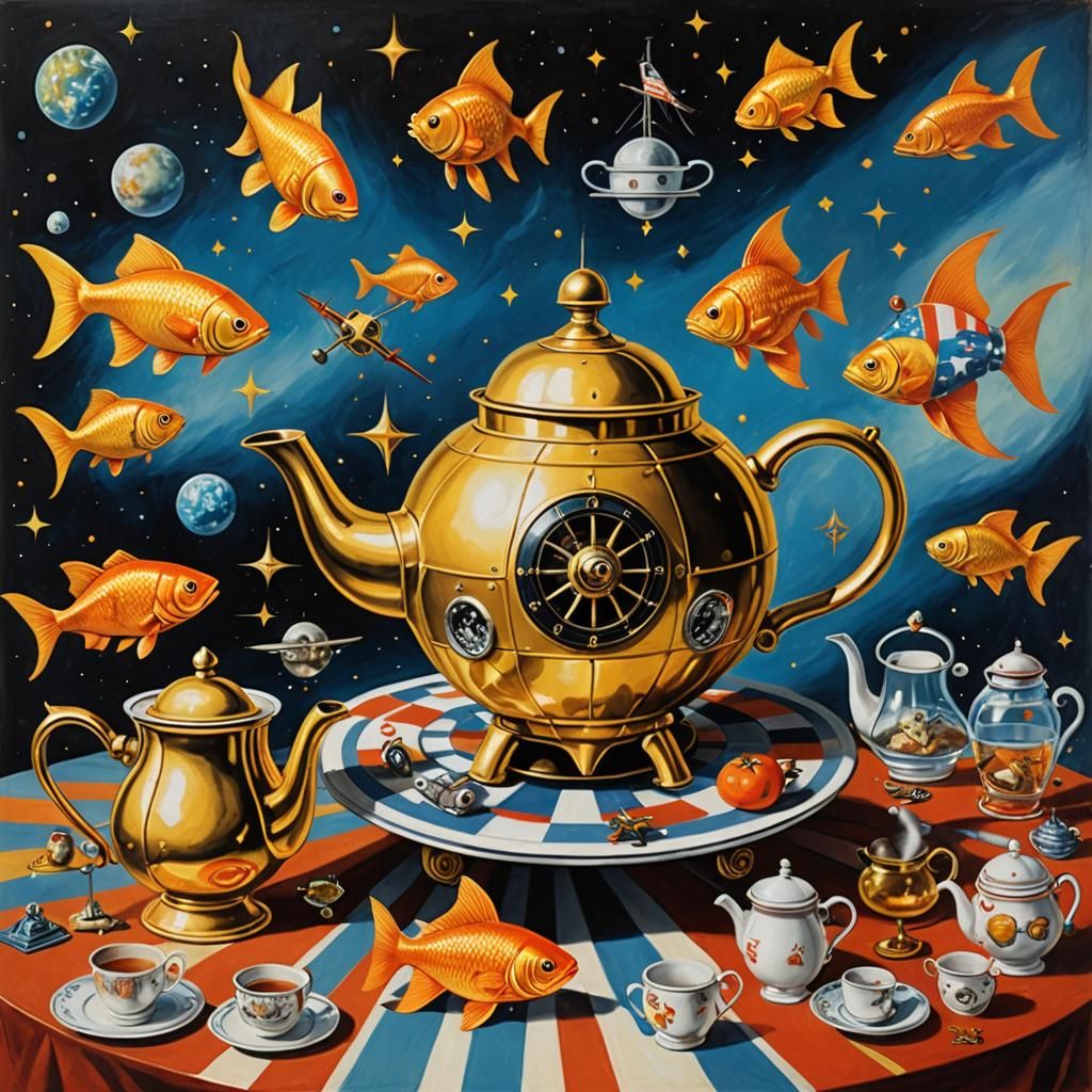 Surrealist Space Odyssey: Mysterious Vessels and Celestial O...