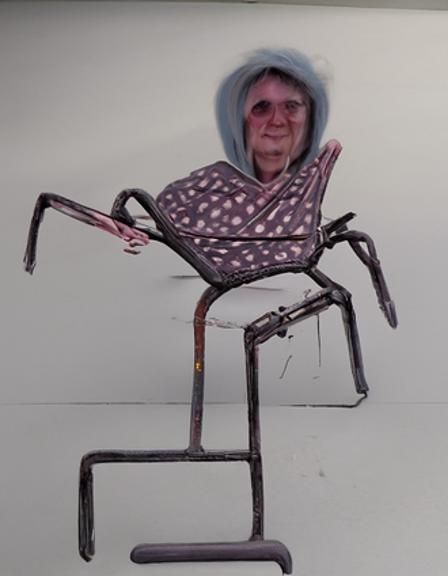 Old Woman in a Spider Chair