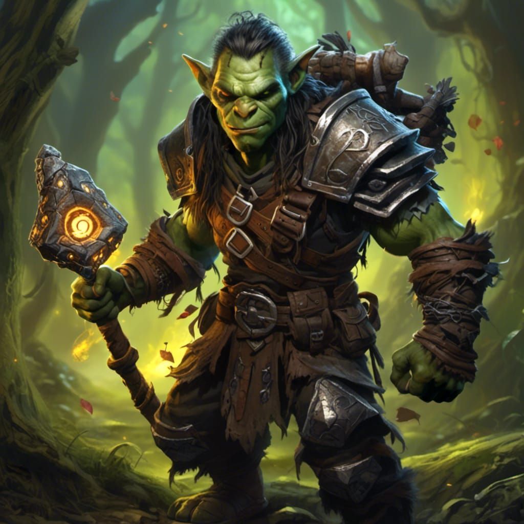 Halfling Goblin Rogue Ranger in Forest