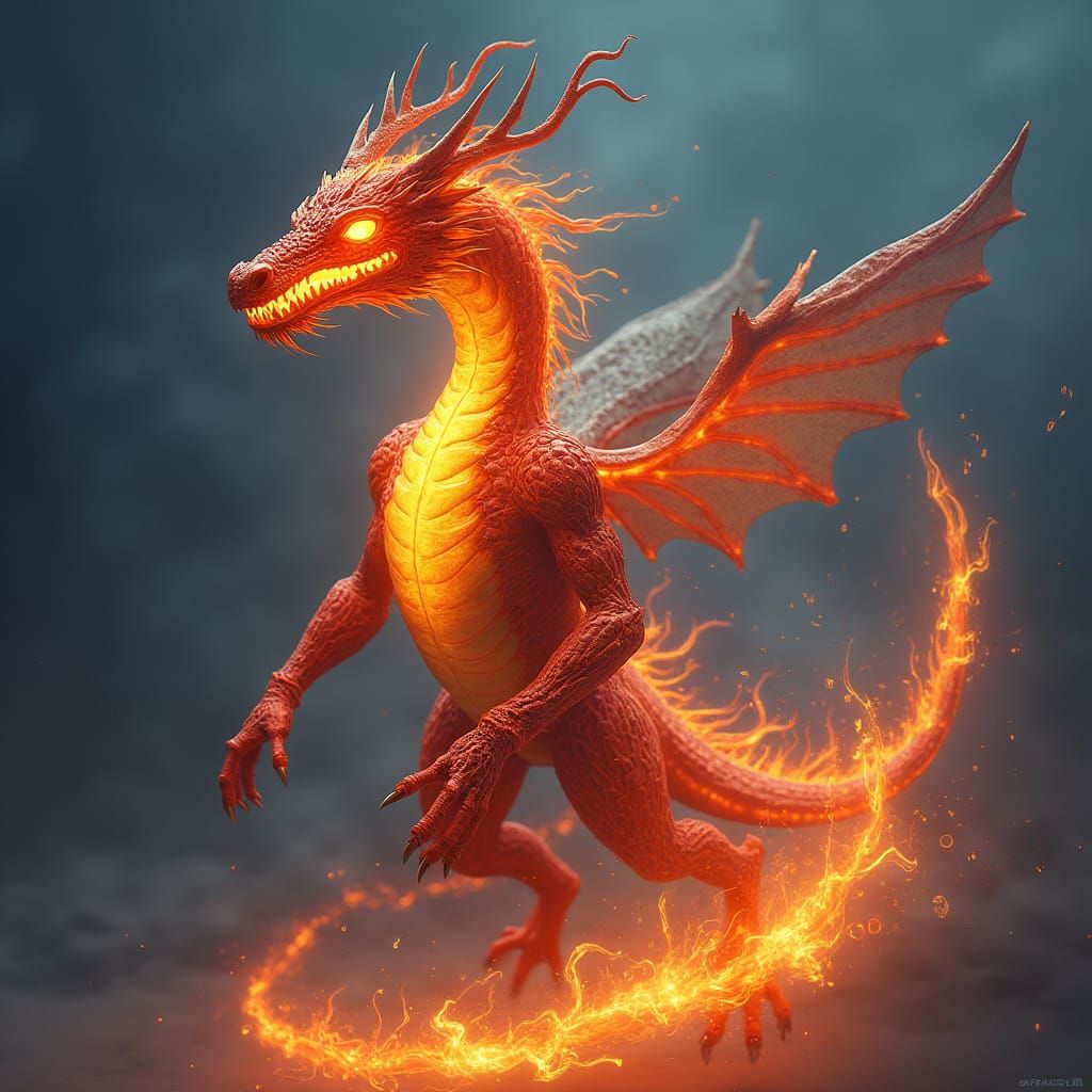Fiery Dragon Avatar Concept Art