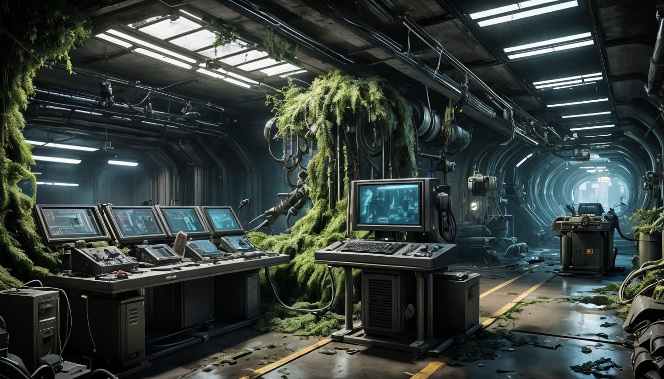 Epic 3D Game Cinematic of a Futuristic Underground Lab