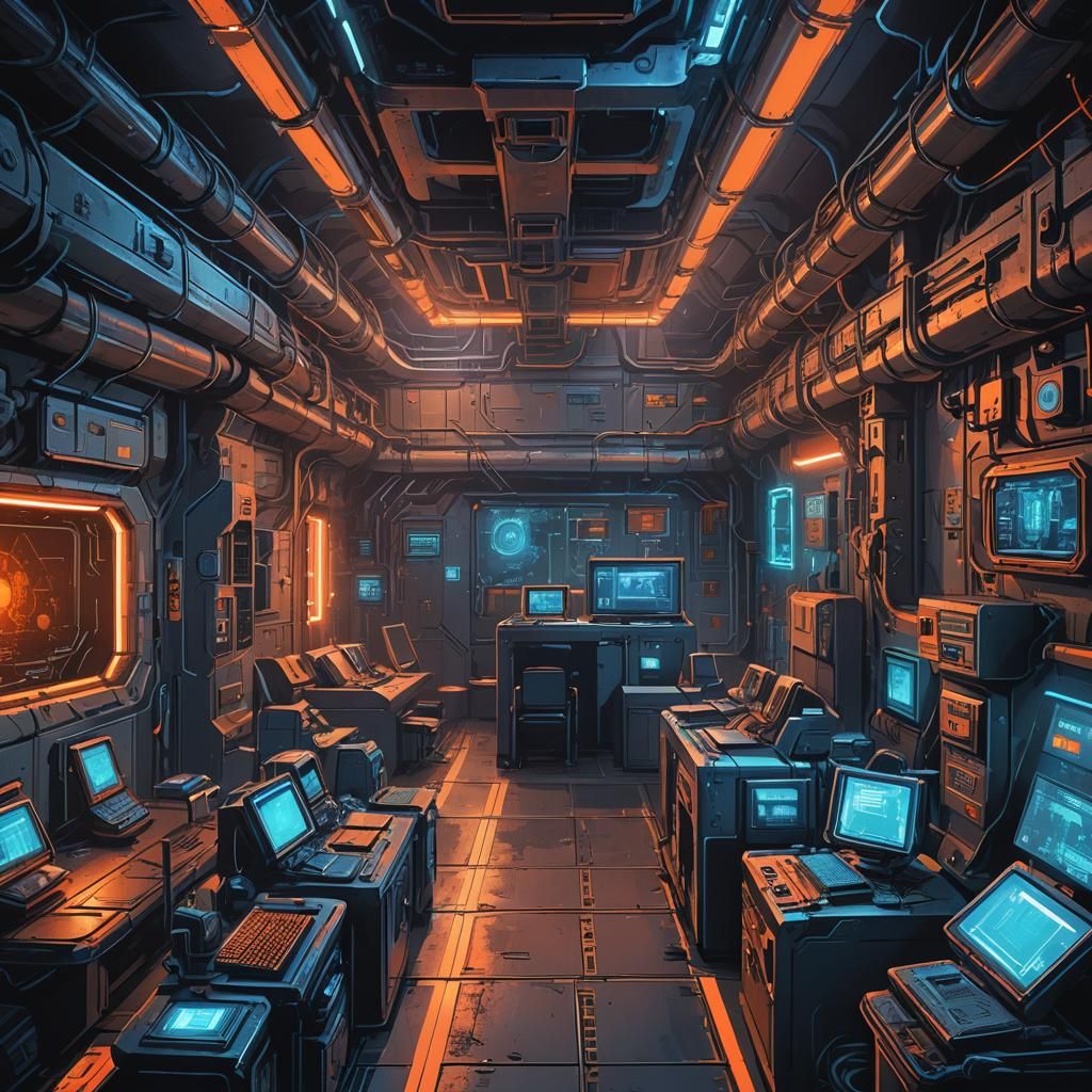 Futuristic Nuclear Bunker Guarded by Armed Army