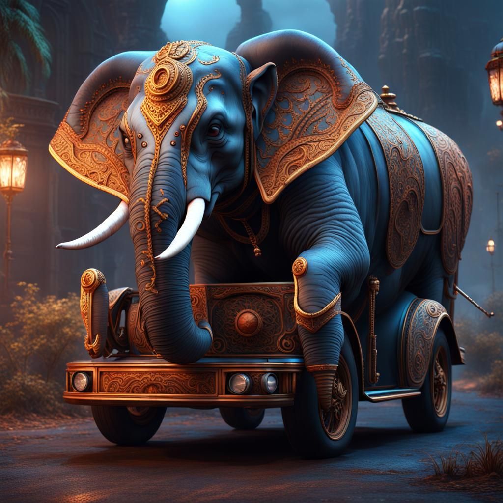elephant car