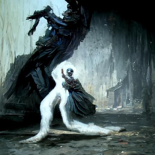 Horrific Dance in Gustave Doré Style