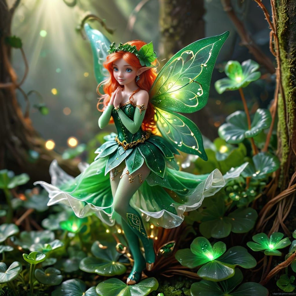 My Irish Clover Fairy🍀(Pretend that the Wings Are Shaped Li...