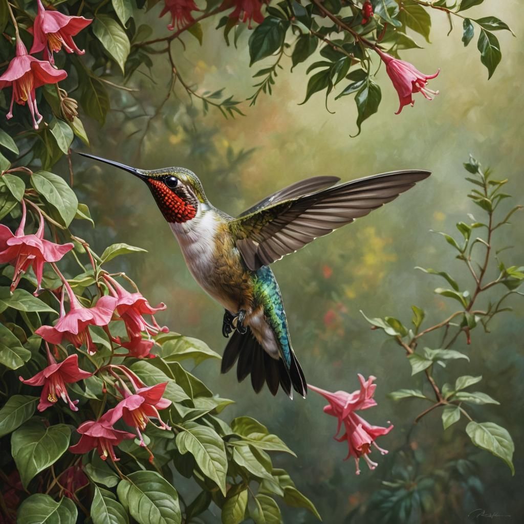 Ruby-throated hummingbird