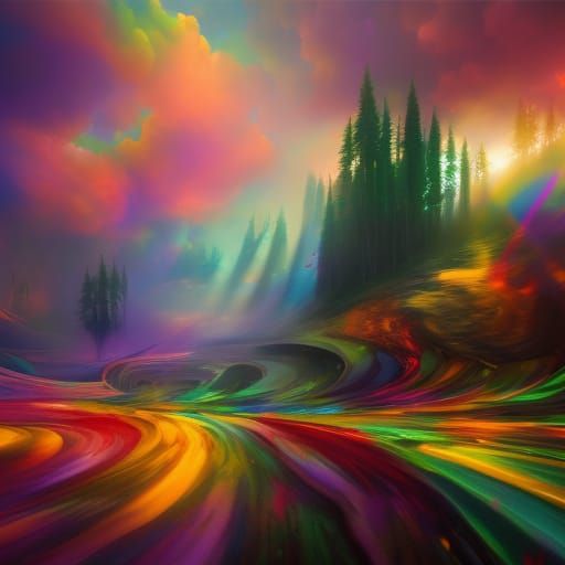 Dramatic Starry Night Sky Matte Painting