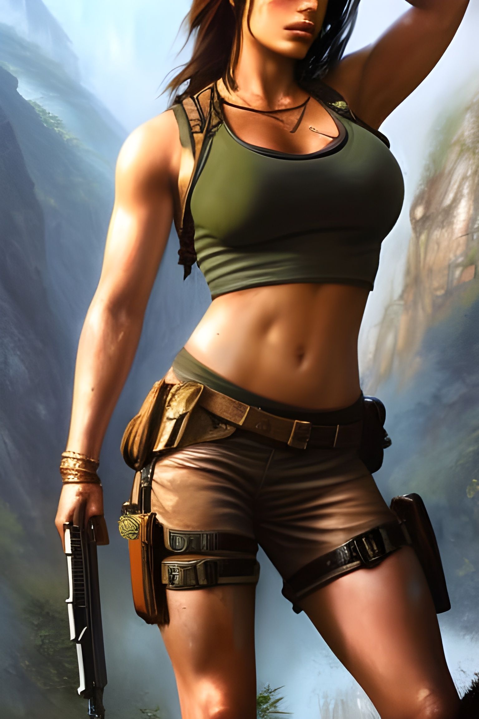 Strategic Dimples of Lara Croft