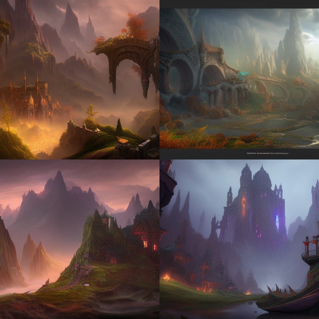 Fantastical Potion in Detailed Matte Painting
