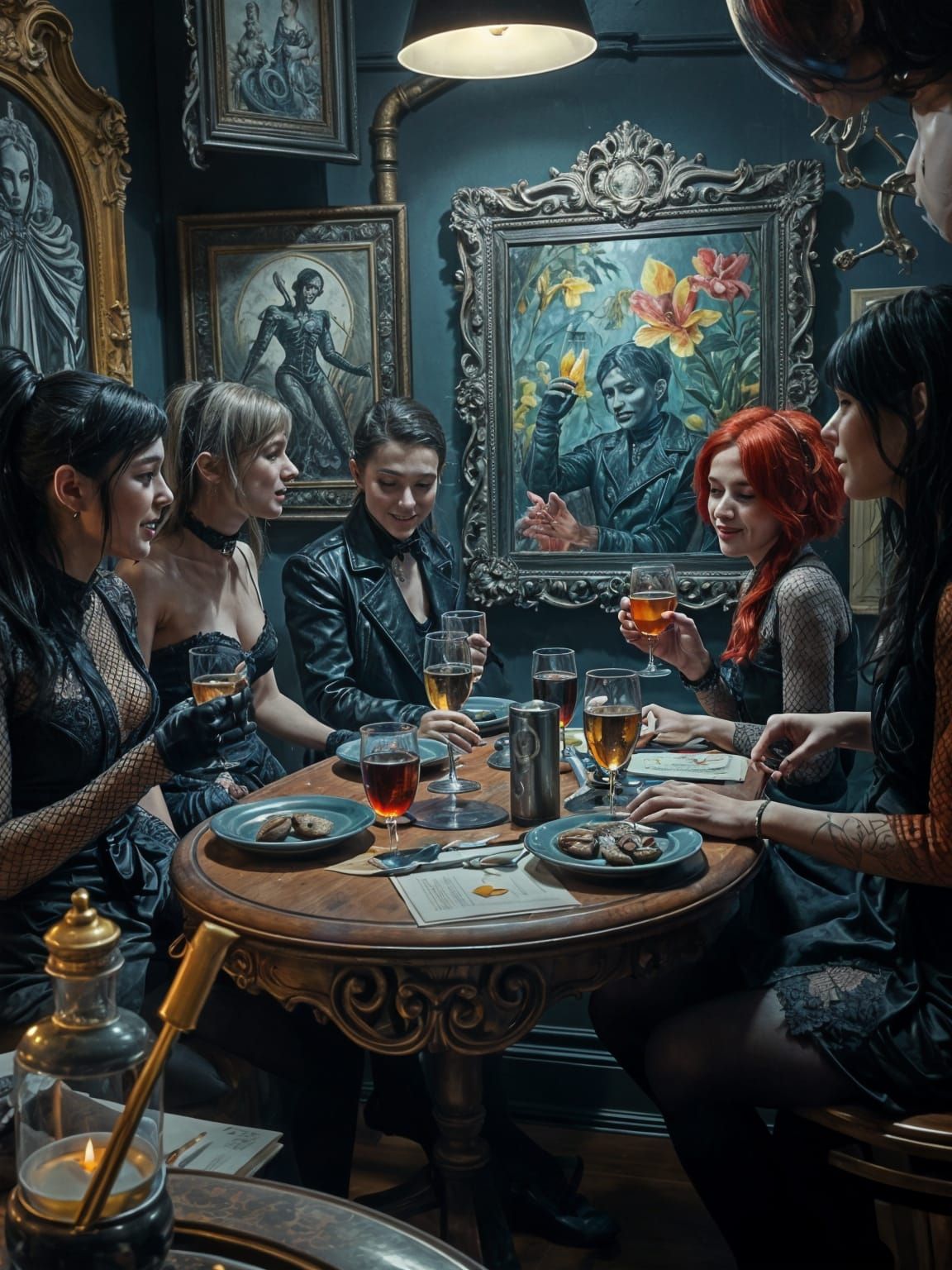 Gothic Gathering in an Artistic Haven