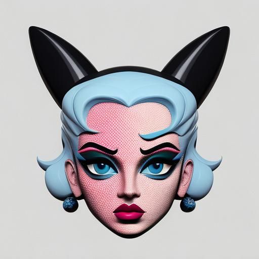 Minimalist 3D Character in Pop Art Style