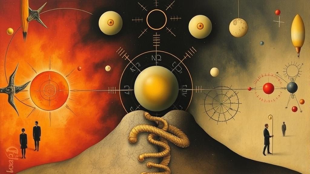 Surreal Ancient Symbol for Seer in Miro Style