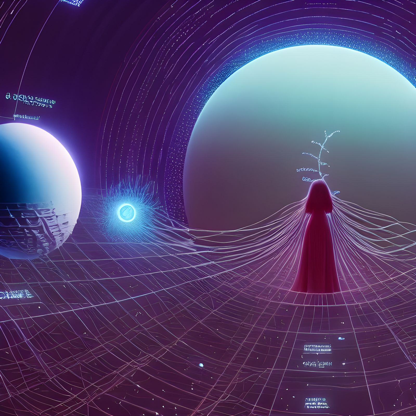 Surreal Celestial Landscape on Planet Redux