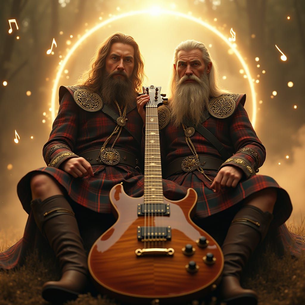 Fantasy Warriors on Guitar Strings