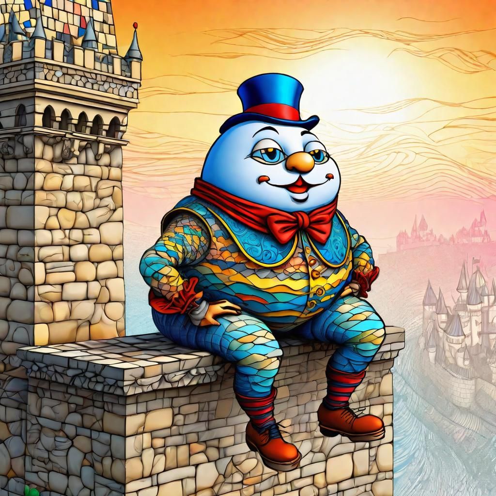 Humpty Dumpty on the Castle Wall