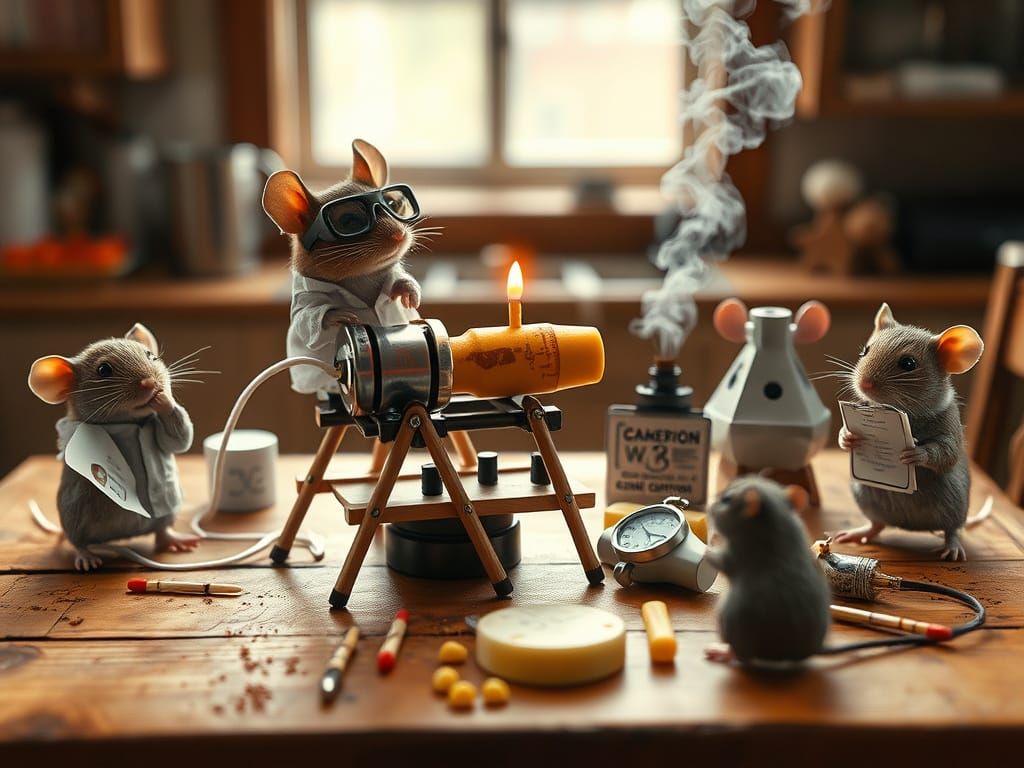 Miniature Cheese Cannon Science Lab