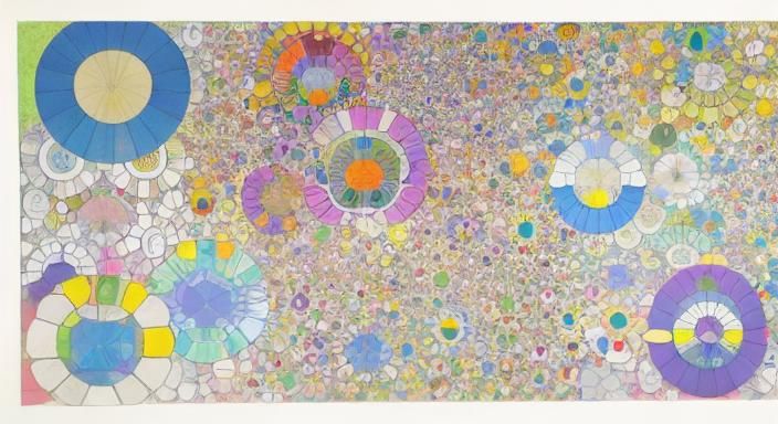 Kaleidoscopic Garden Graphic Score by Murakami