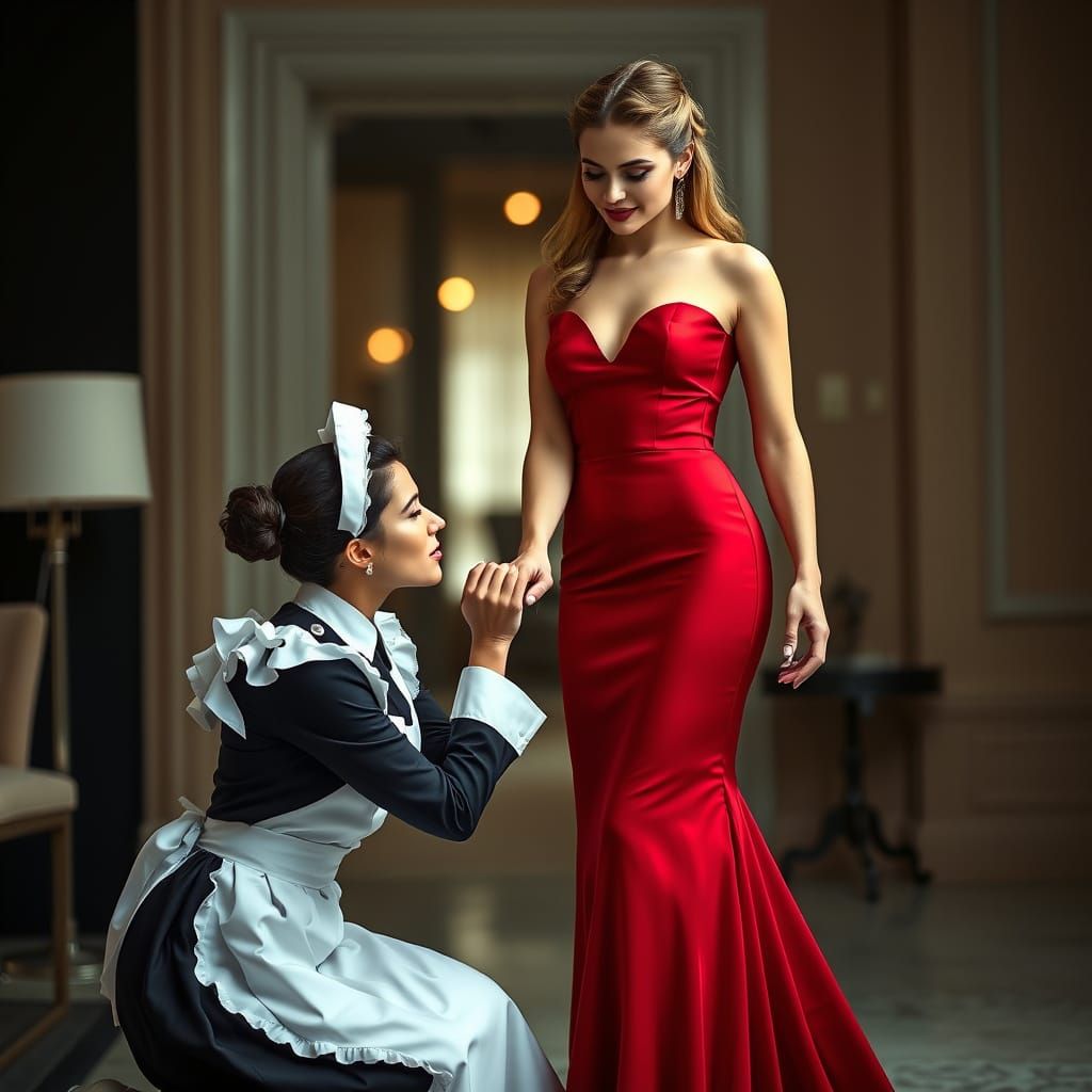 French Maid and Mistress: High-Fashion Photography