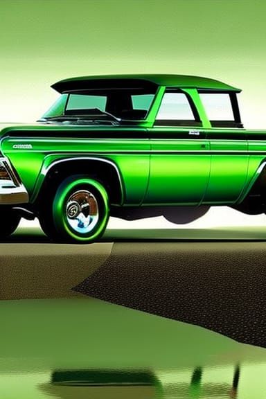 1974 GMC 4x4 Mud Truck in Hyperrealism