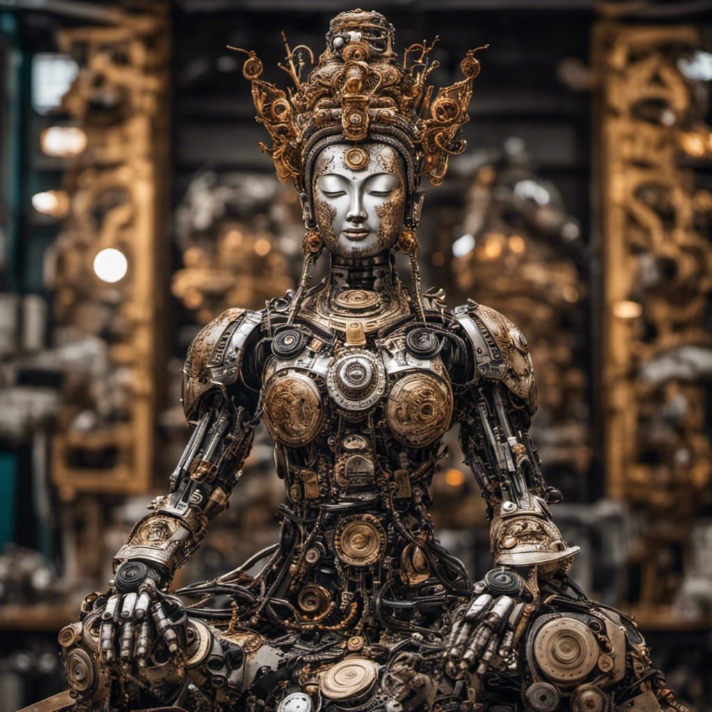 Tibetan Guanyin Recycle Sculpture