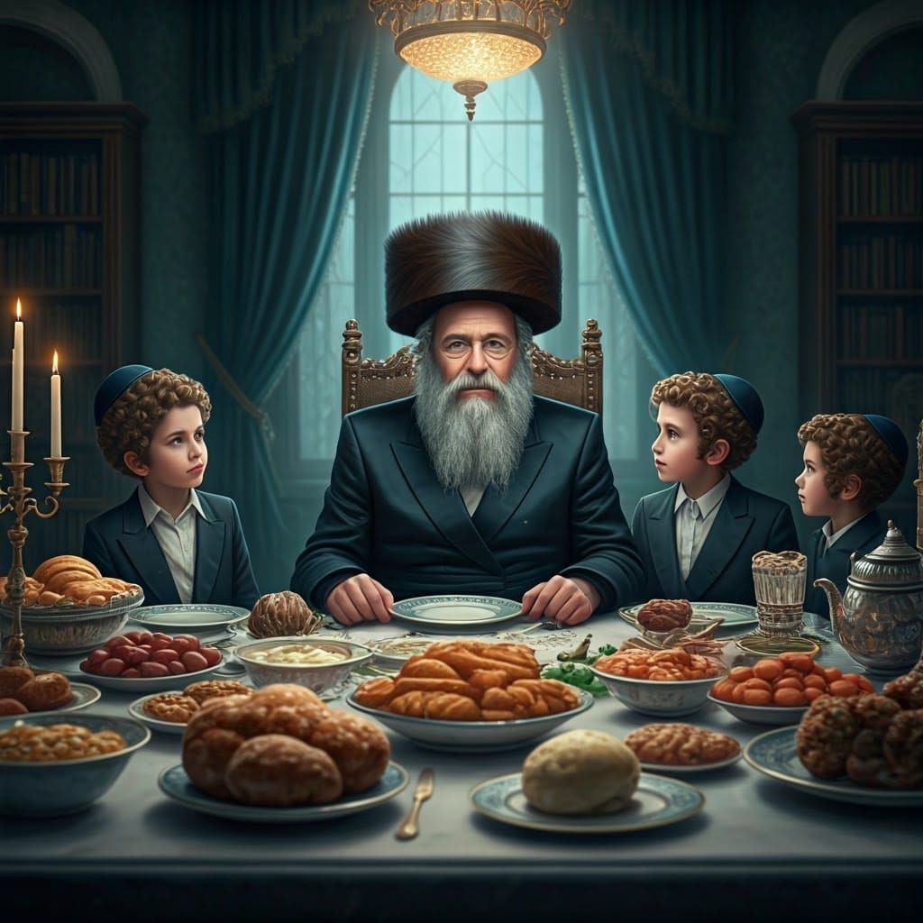 Orthodox Family Celebrates Shabbat in Vibrant, Fantastical L...