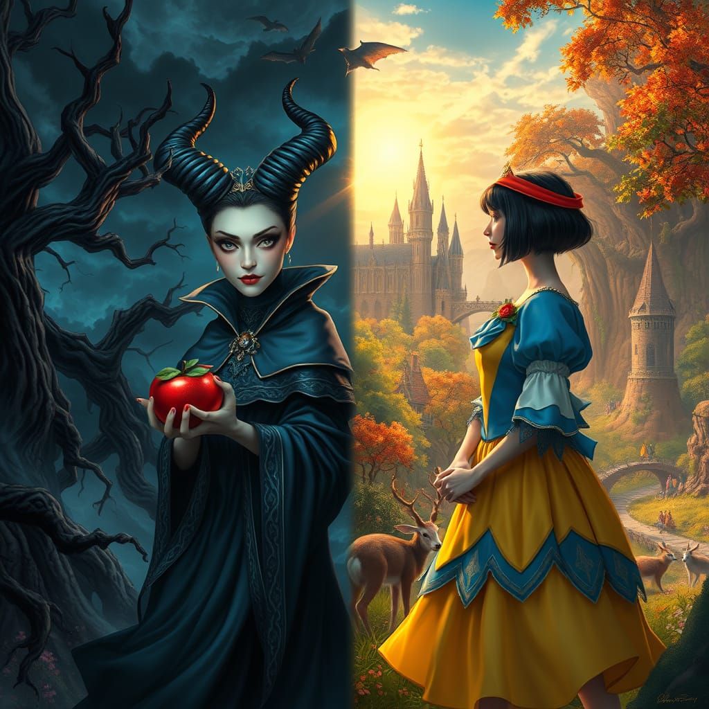 Epic Fantasy Forest: Light vs Dark, Good vs Evil