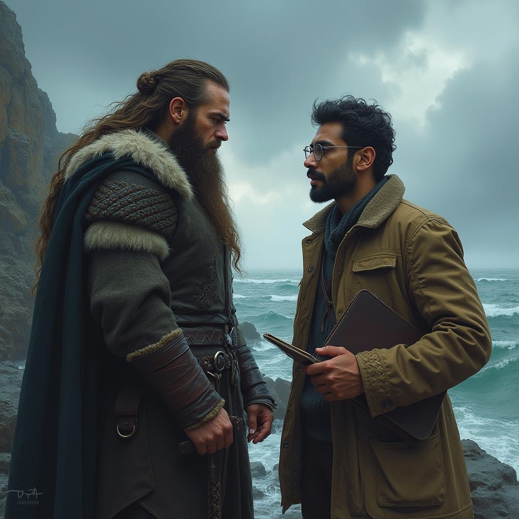 Viking Chief and Indian Journalist Connect on Coast