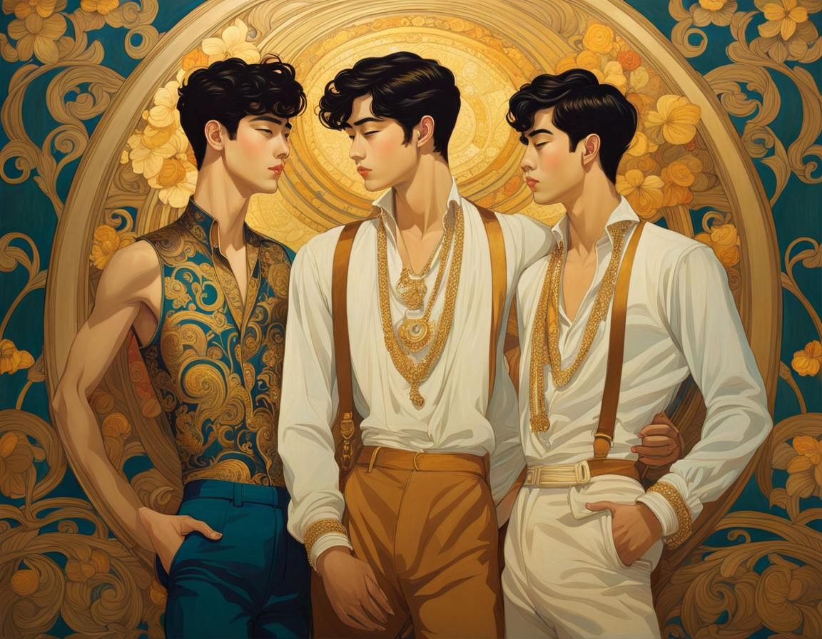Art Nouveau Lads