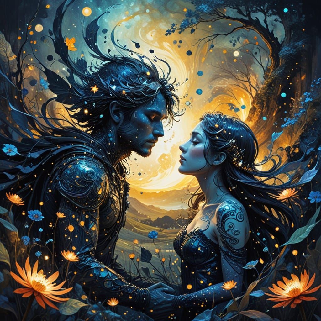 Ethereal Fairy in Swirling Vortex