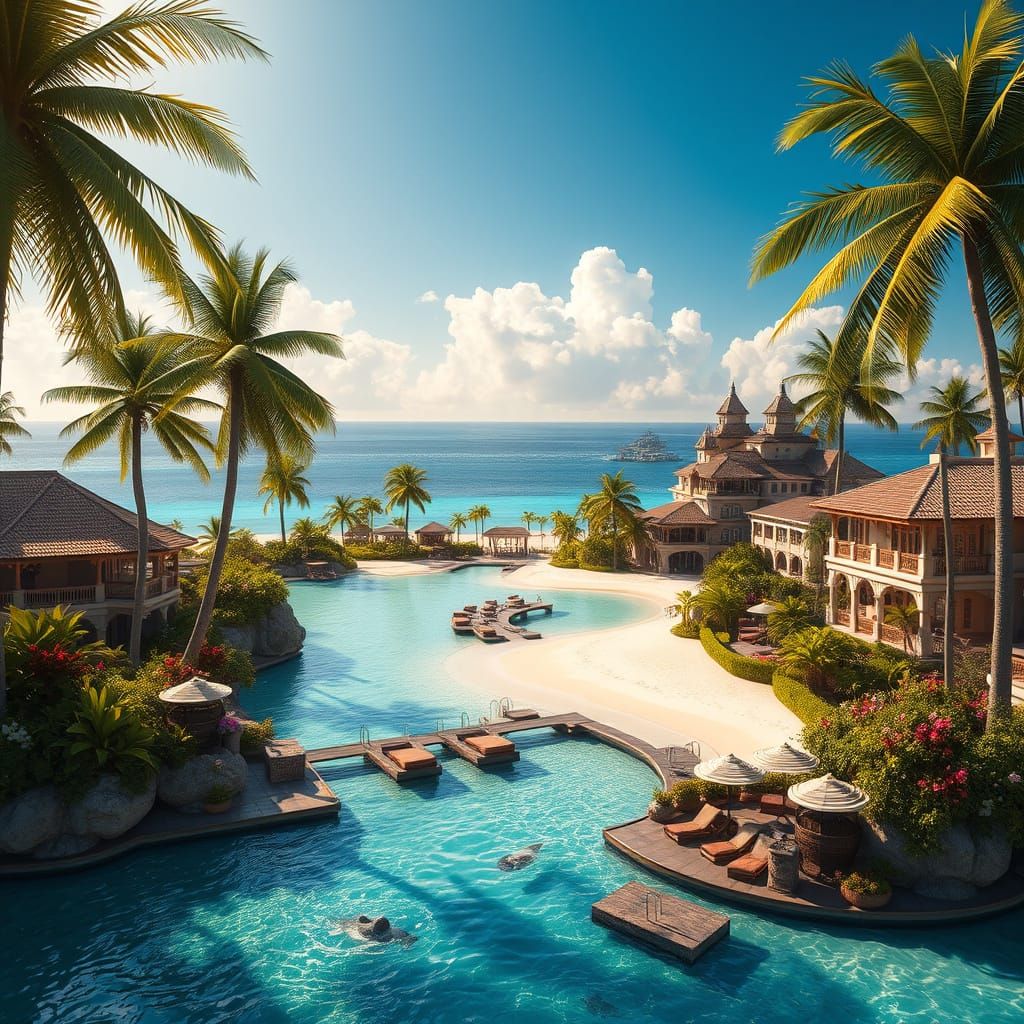 Luxurious Tropical Paradise Resort