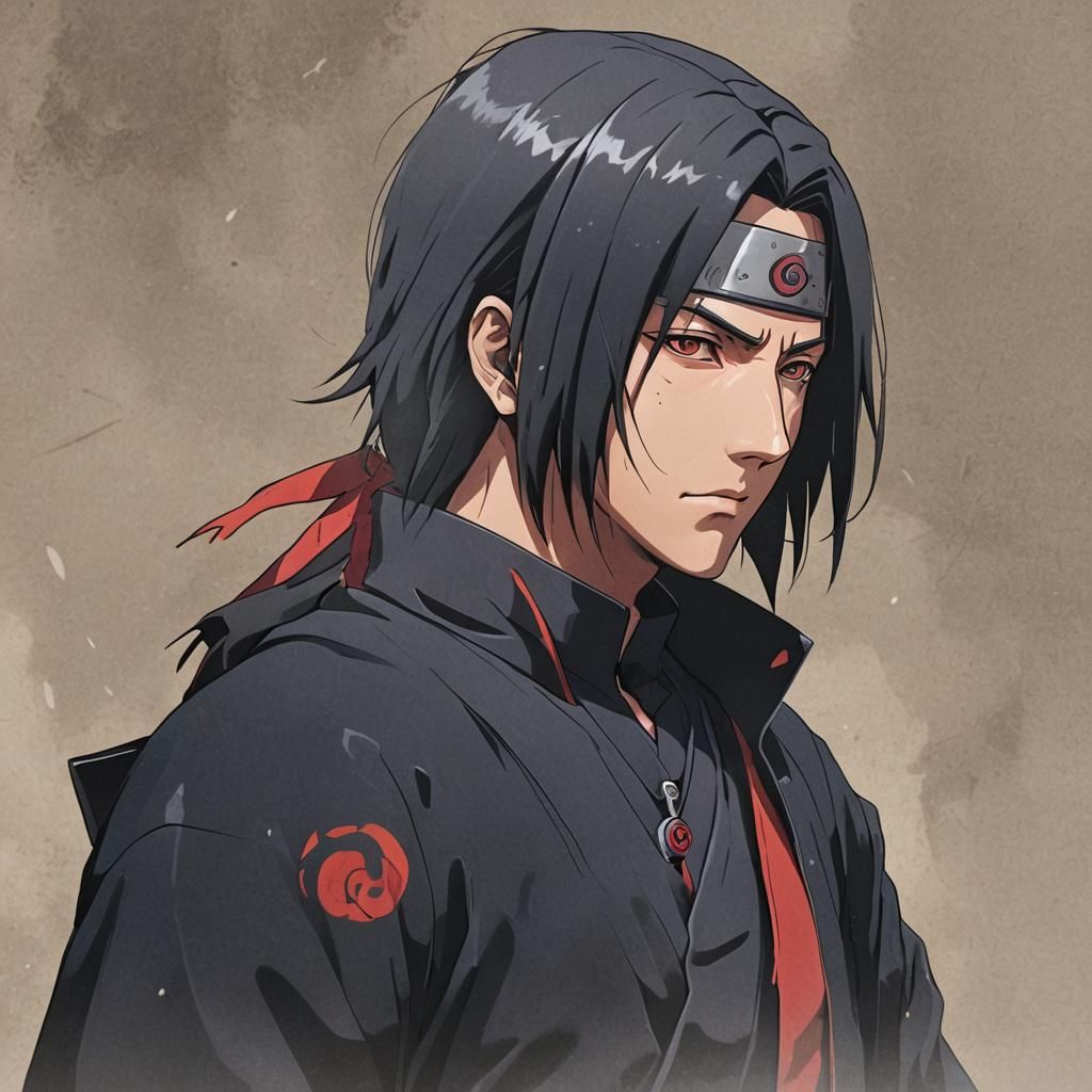 Itachi Uchiha Manga Scan in Anime Style