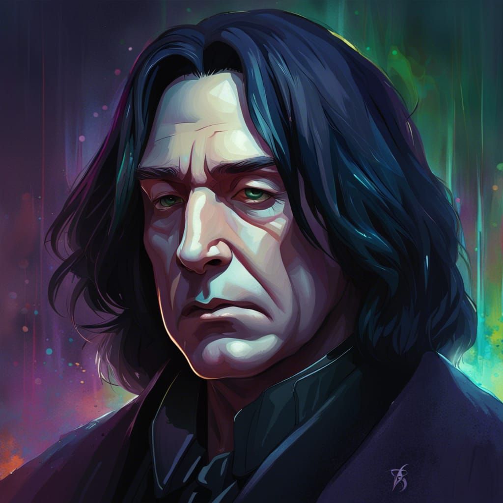 Severus Snape Portrait in Artgerm Style, 8K