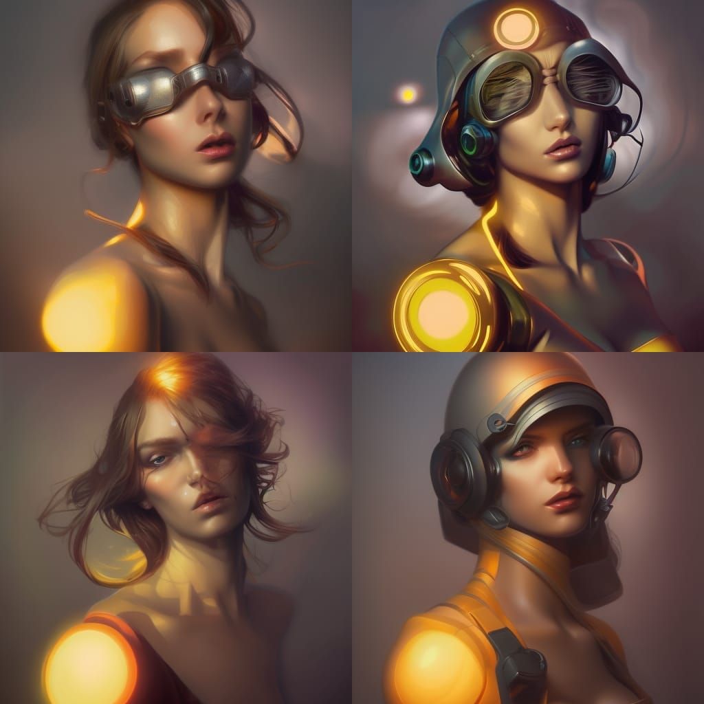 Teacher in Gas Mask: Hyperdetailed Concept Art