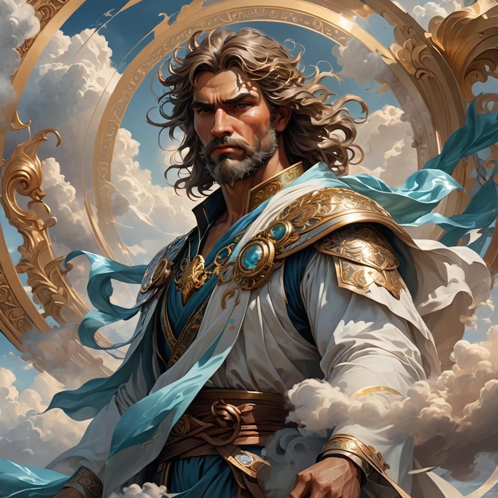Aeolus, God of the wind and air.