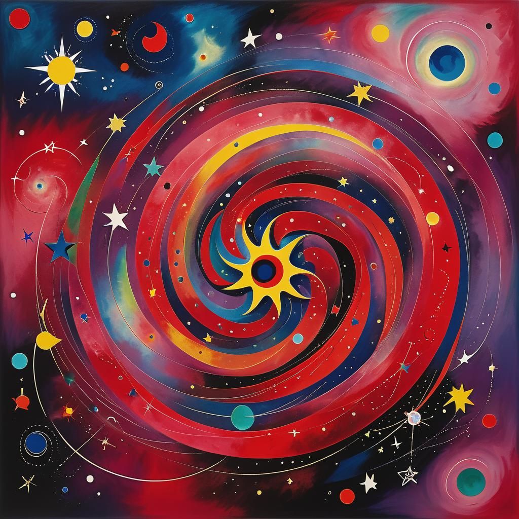 Abstract Stars in a Geometric Translucent Design