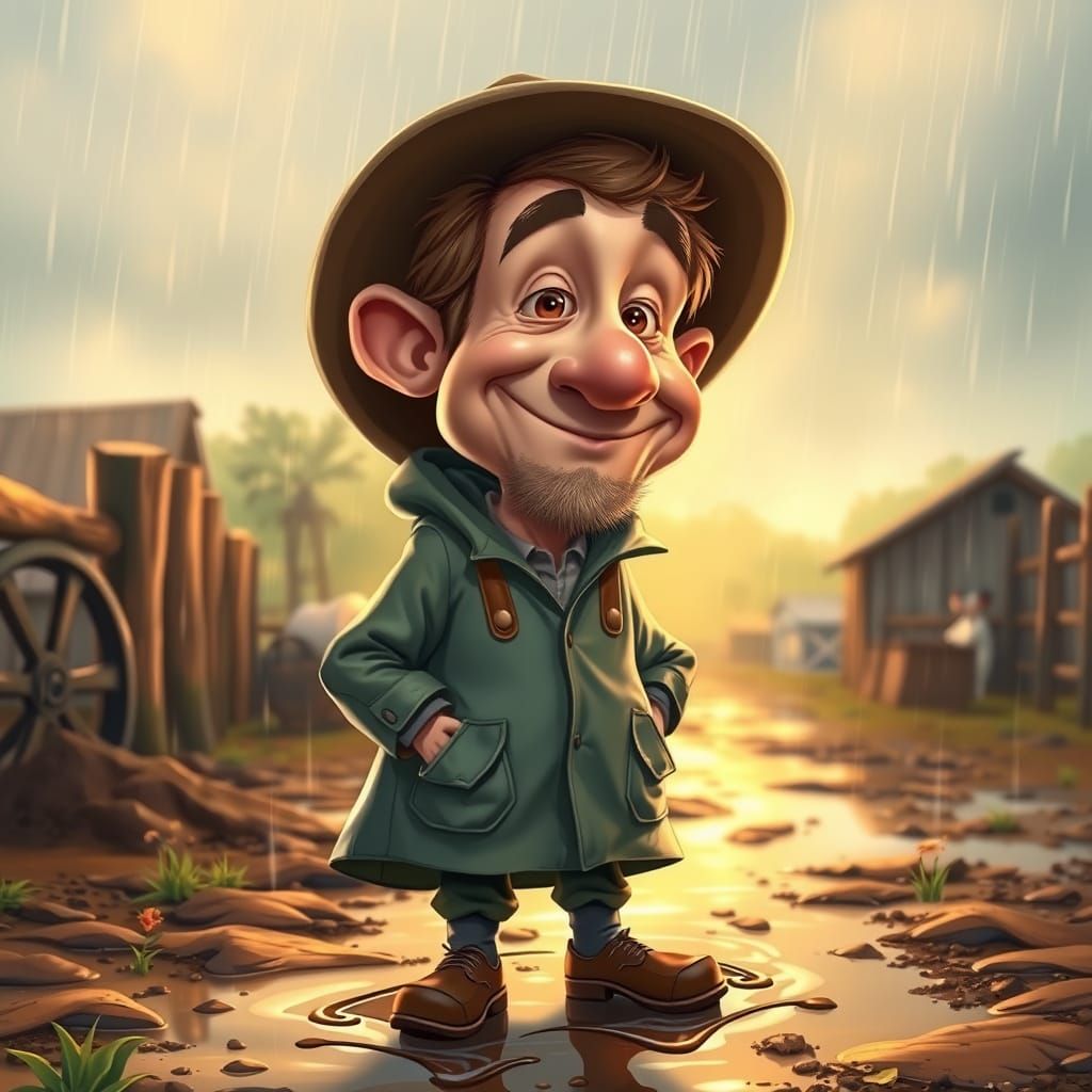 Wonderful Sun Shower Down on the Farm