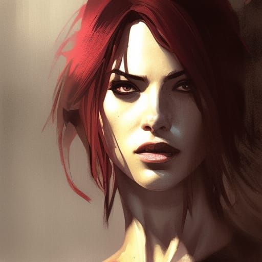 Sinister Character Portrait in Dark Fantasy Style