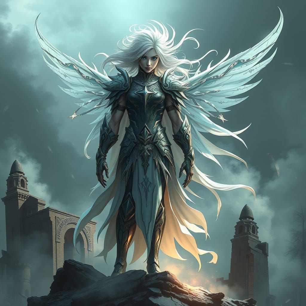 Ethereal Avenger in Ruined Fantasy Temple