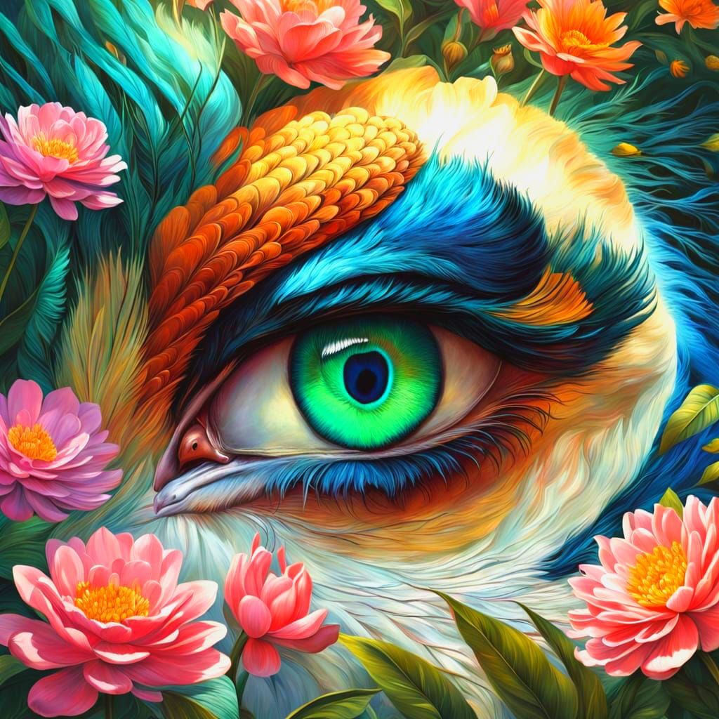 Majestic Peacock in Victorian Botanical Garden