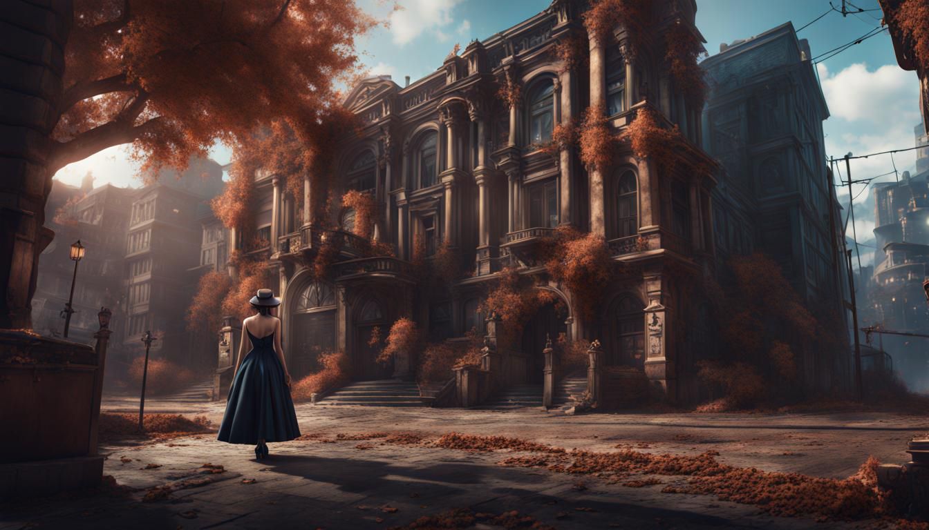 Mafia Princess in Detailed Matte Painting