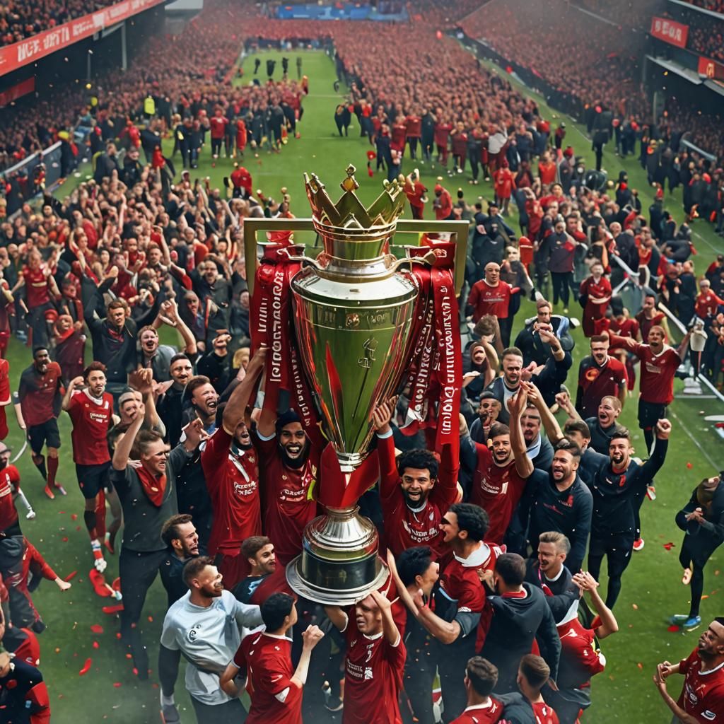 Liverpool's Premier League Victory: Detailed Matte Painting