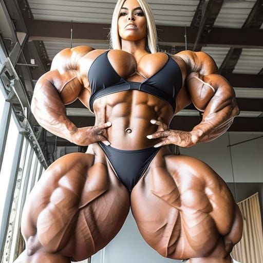 Voluptuous Female Bodybuilder with Massive Muscles: Fantasy ...