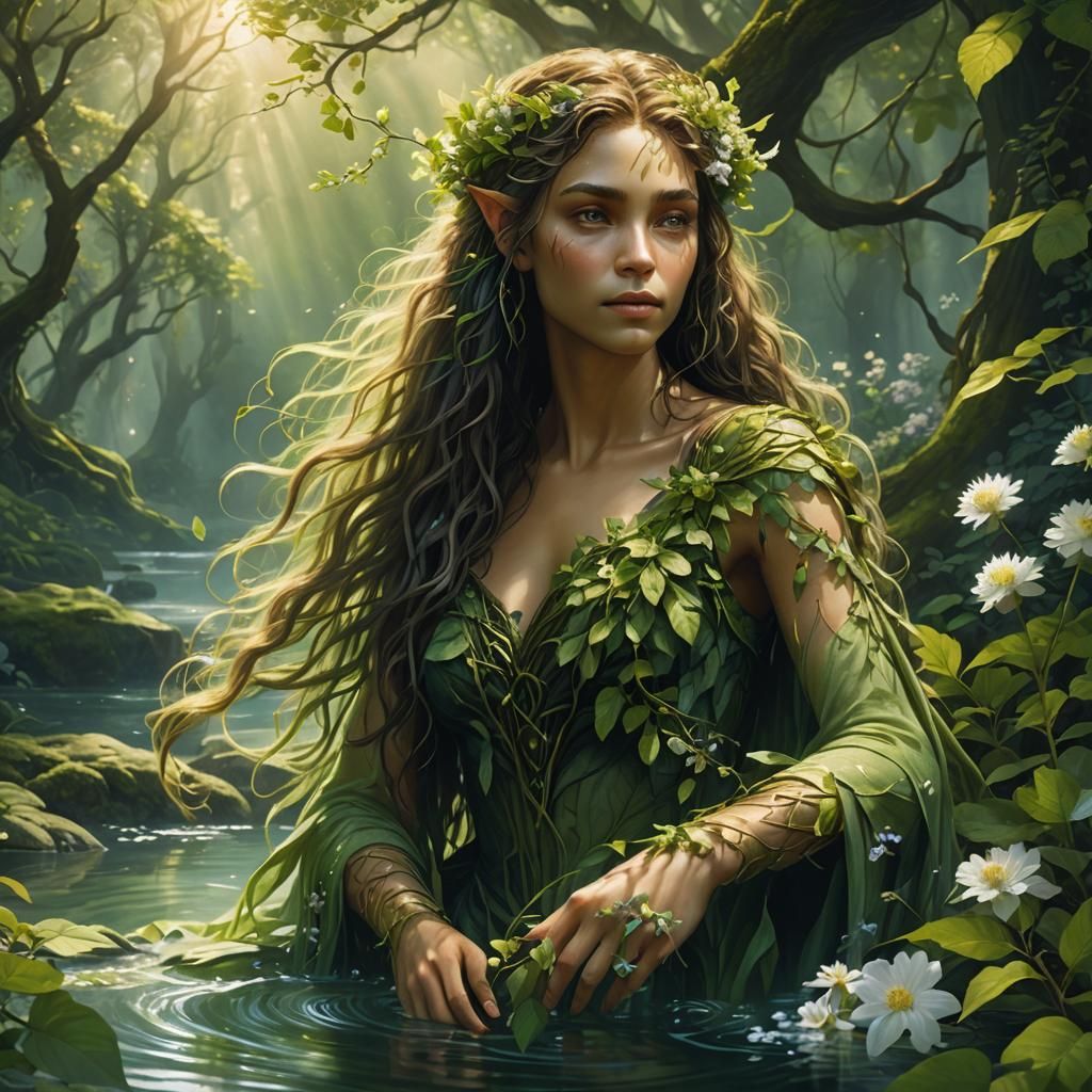 Lush Flora and Fauna Fantasy Concept Art