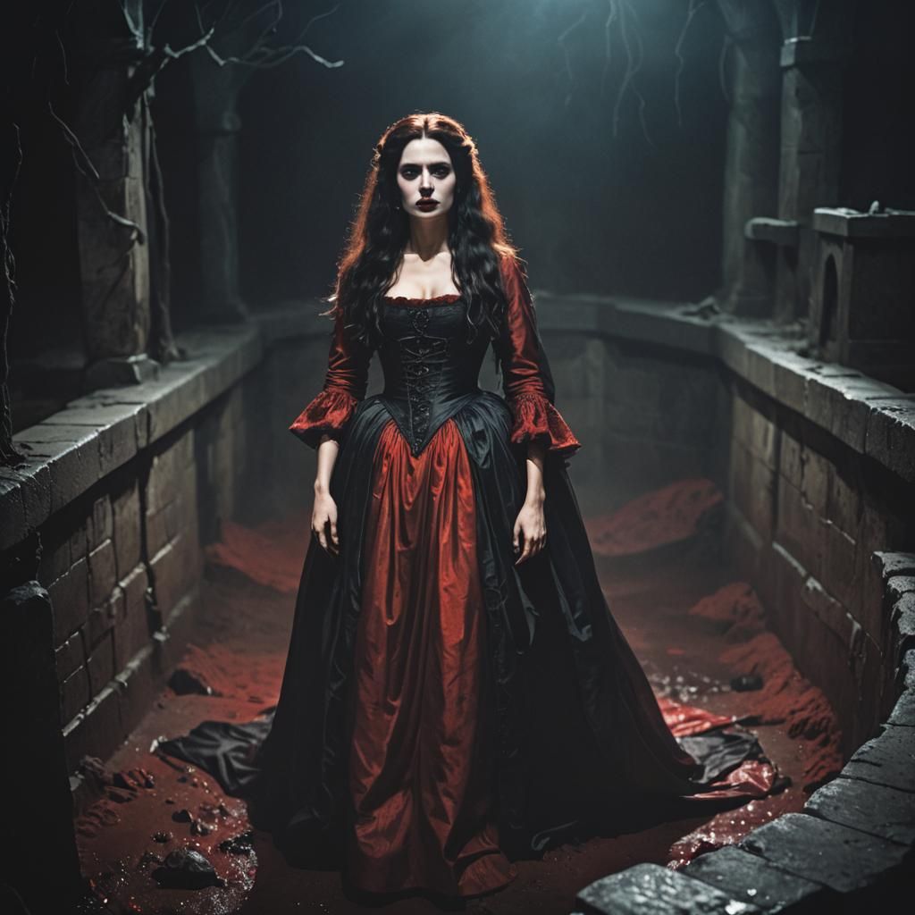 Noble Woman in Blood Pit, 17th Century Gothic