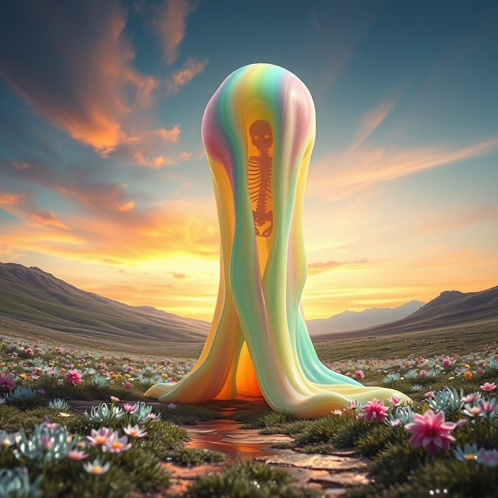 Giant Translucent Slime Cathedral in Dream Valley