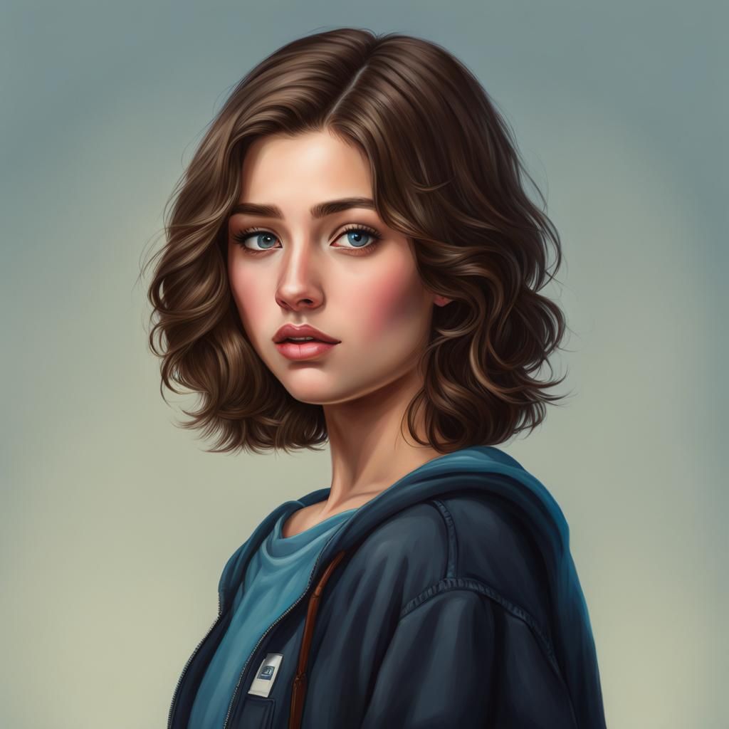 Realistic Teen Portrait Generated by AI