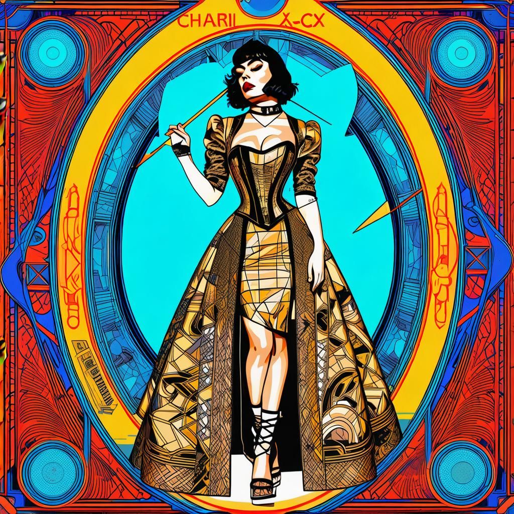 Charli XCX Pop Art Screen Print in 8K