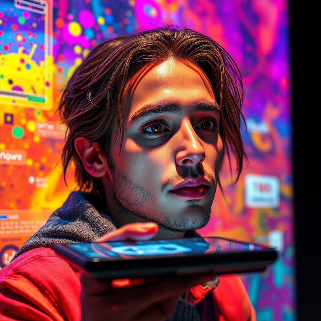 Hyperrealistic Art Tech Media on Digital Platform