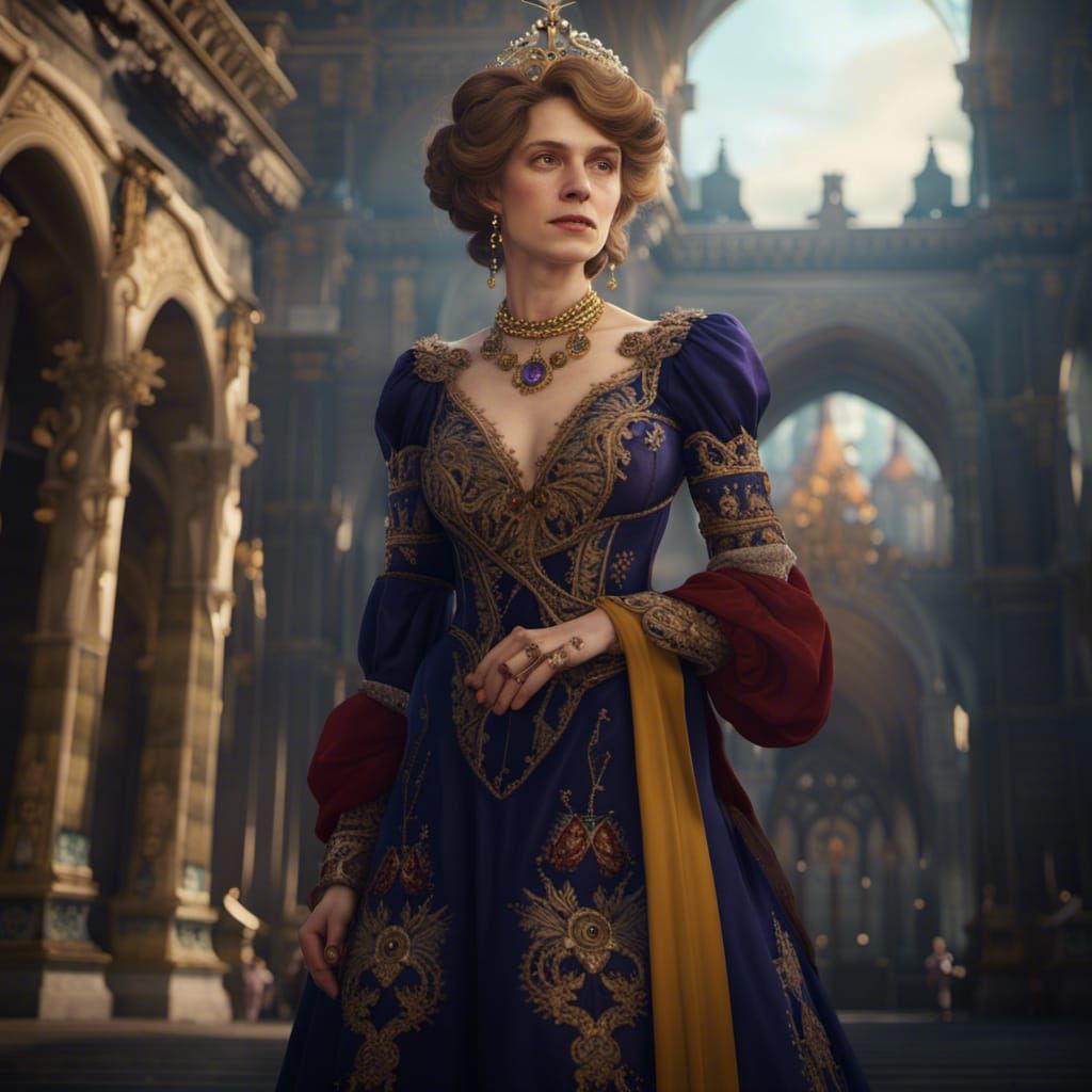 Maria of Romania: Detailed Matte Painting