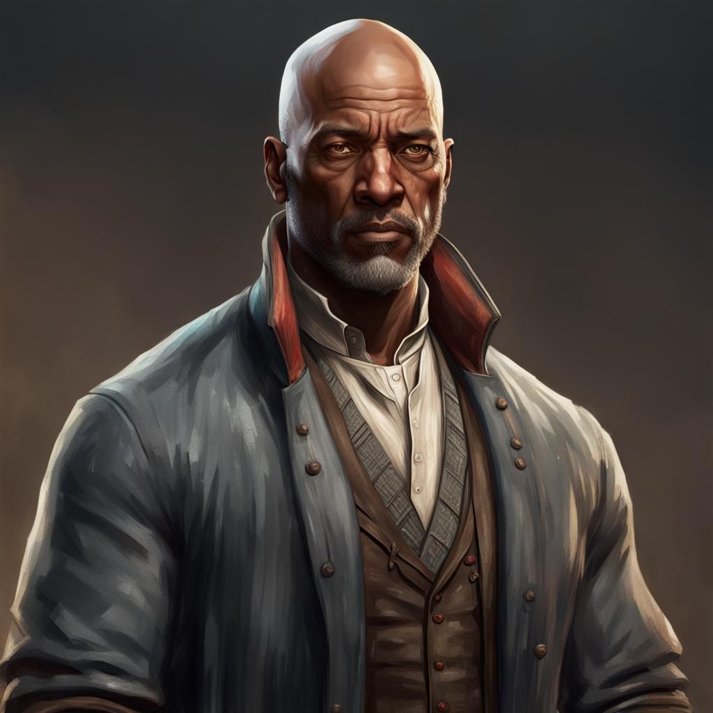 John Henry Irons Portrait as Digital Art